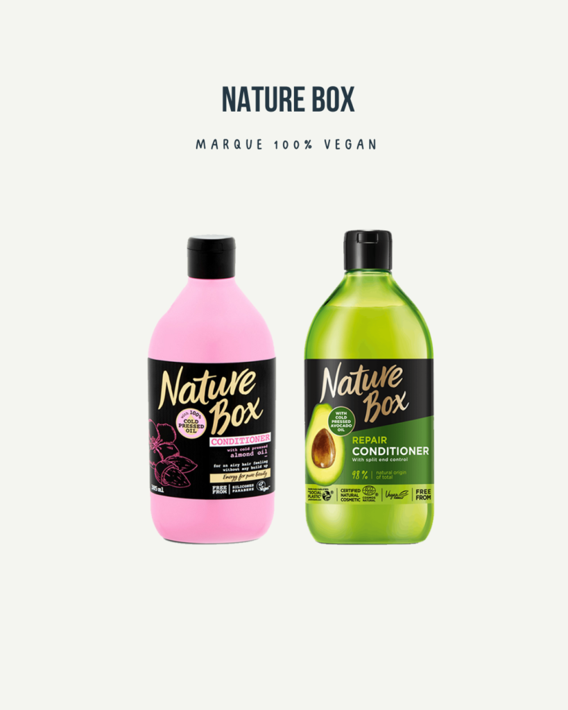 nature box__après shampoing vegan au supermarché